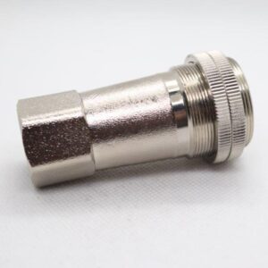 Quality Straight Bayonet Socket 1/2" Female BSP Thread c/w mounting lock rings for a neater finish.