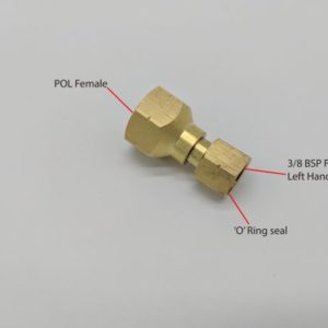 Adaptor POL Female x 3/8 BSP Female Left Hand - Straight