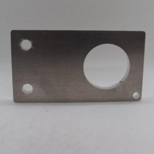 Bracket only - Single Bayonet Bracket to suit Caravans.  6mm thick Aluminium with Pre-drilled holes for - Mounting, bayonet socket and Plug retaining chain.