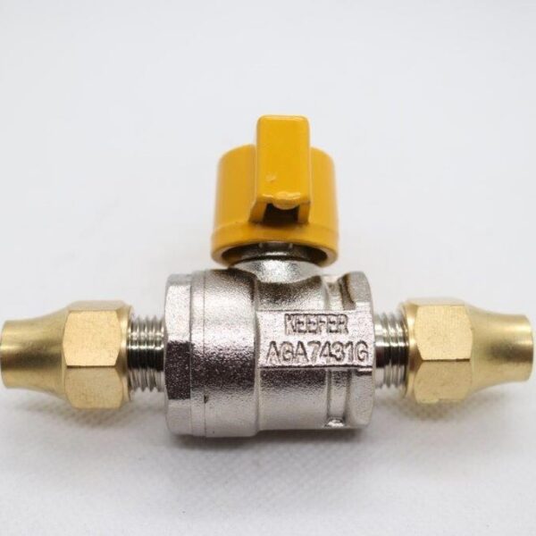 Ball Valve 2-Way 5/16" Male SAE  x  5/16" Male SAE - Image 3