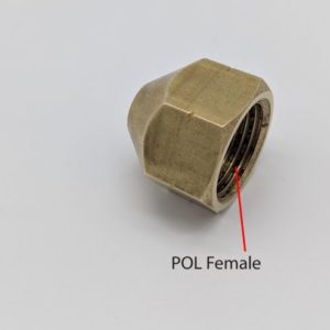 POL Cap Brass