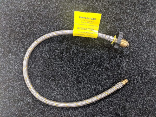 Pigtail POL Hand wheel x 1/4 Male Inv Flare x 600mm