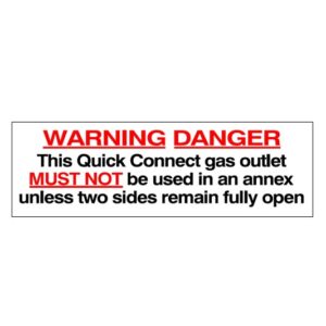 Caravan Gas Label
