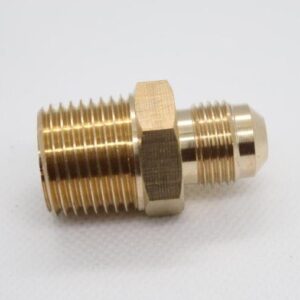 Quality Brass LPG Gas Union Fitting 3/8" Male SAE Flare x 1/2" Male BSP Thread