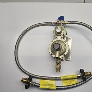 RV Gas Regulator Kit POL with 1/2" Test Point | LPG Kit